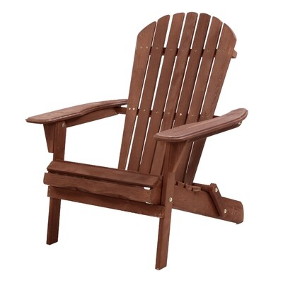 Outdoor Furniture Beach Chair Wooden Adirondack Patio Lounge Garden
