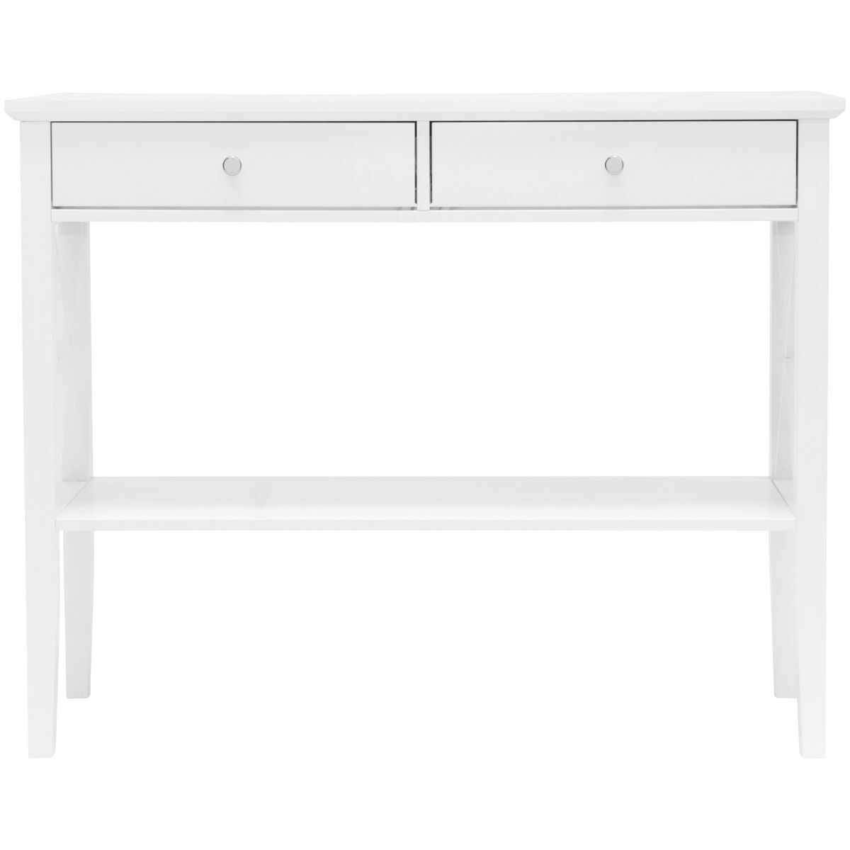 Long Island 2 Drawer Console Table White