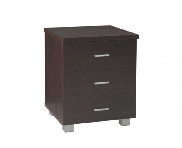 New 3 Drawer Modern Bedside Drawers On Legs Thick Top Panel