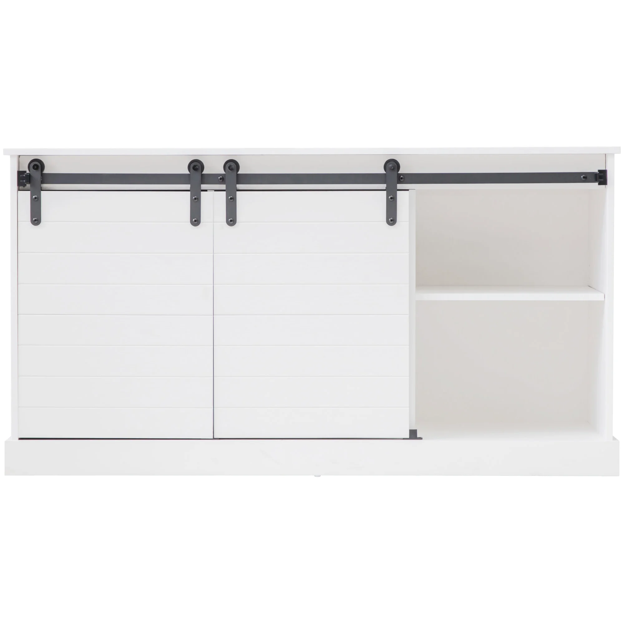 Hamptons 3 Shelf 2 Door Buffet White