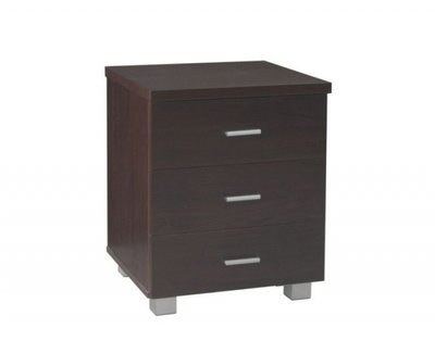 New 3 Drawer Modern Bedside Drawers On Legs Thick Top Panel
