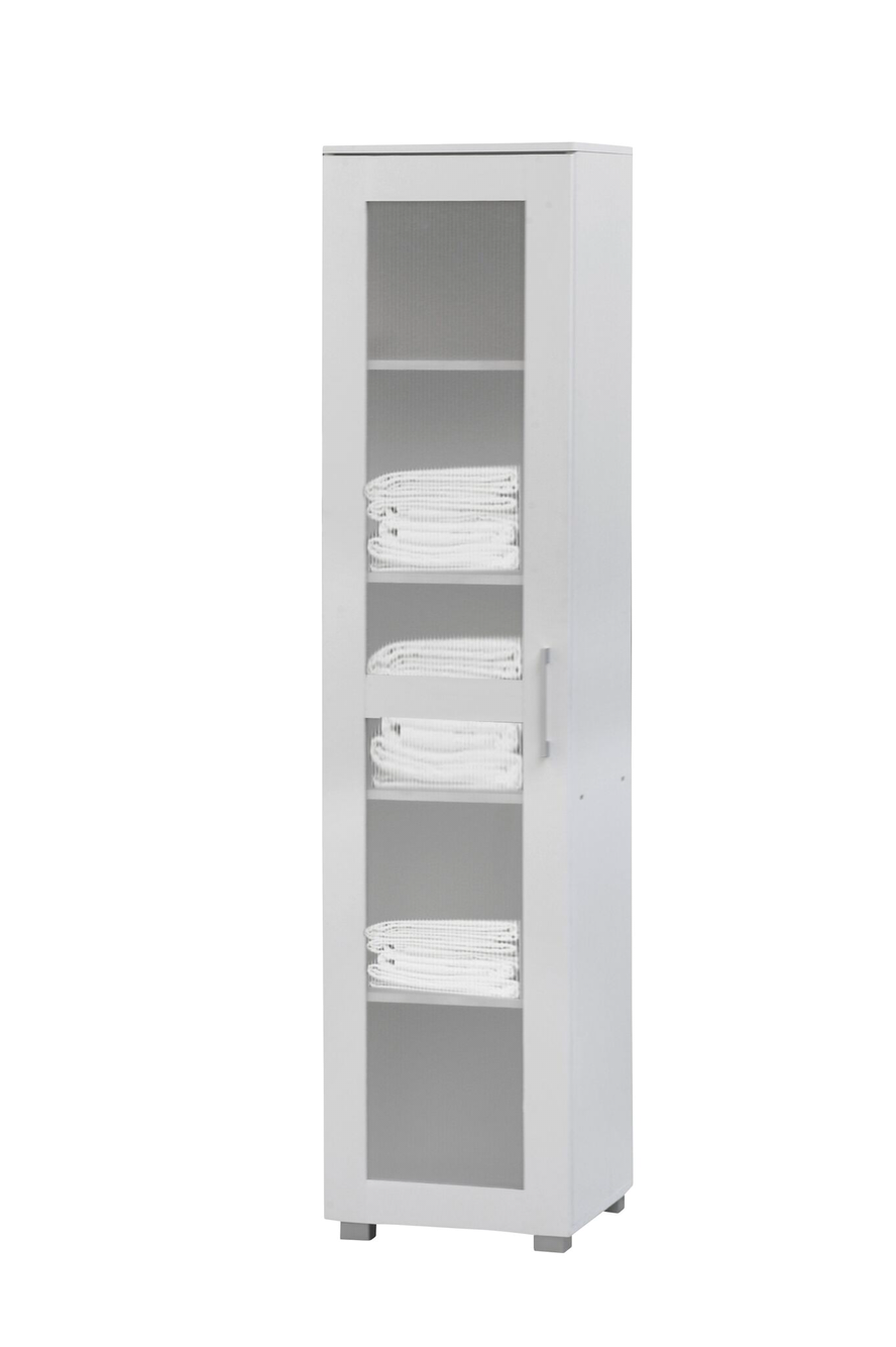 One Door Pantry Linen Storage Cupboard / Wardrobe - White