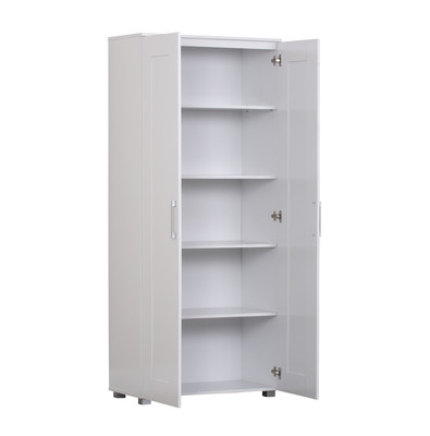 Kitchen / bathroom/ Laundry Pantry Linen Storage Cupboard 2 Door - White