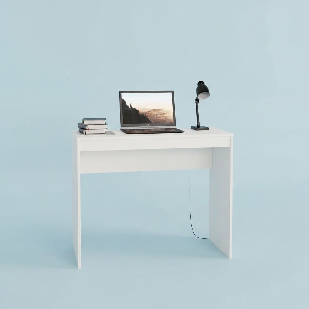 Desk White 90x40x72 cm Chipboard