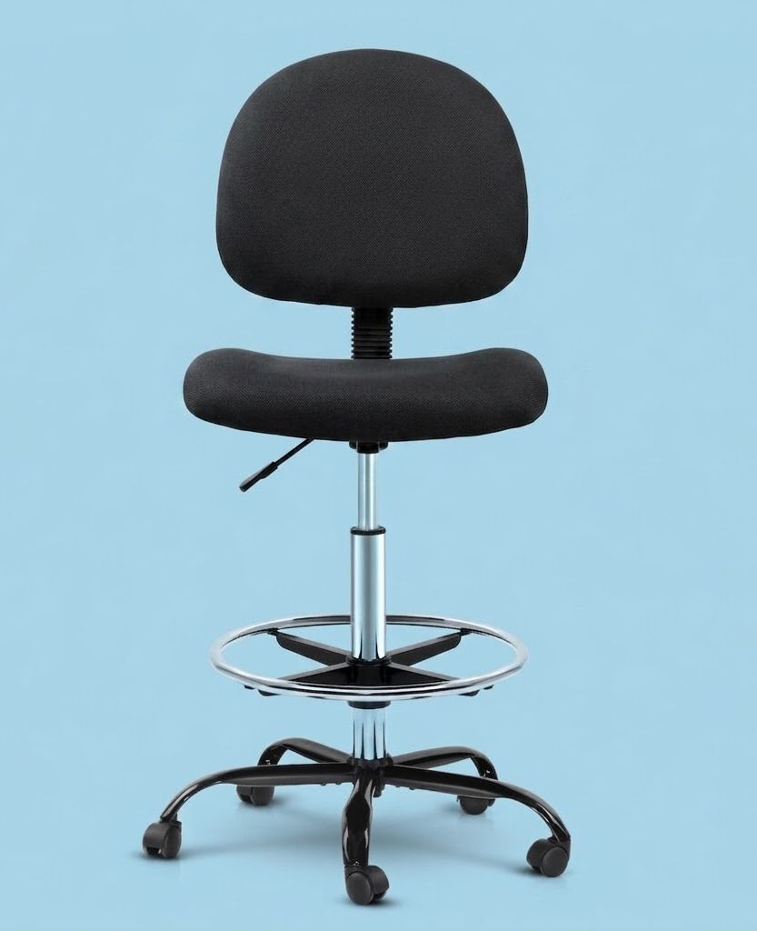 New Office Chair Veer Drafting Stool Fabric Chairs Black
