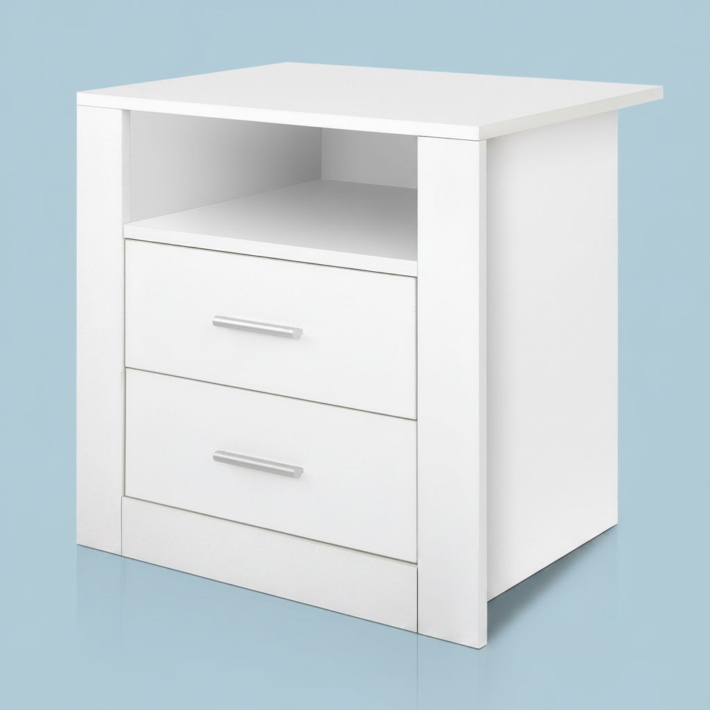 New Bedside Tables Drawers Storage Cabinet Drawers Side Table White