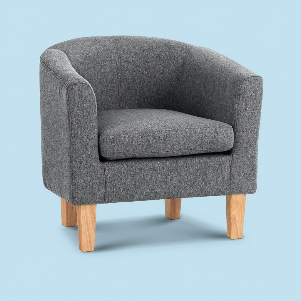 New Abby Fabric Armchair - Grey