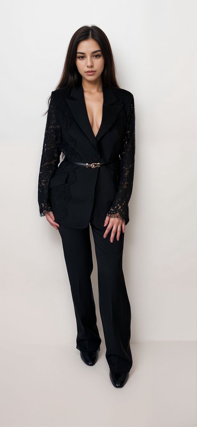 Pantalon Costume Noir