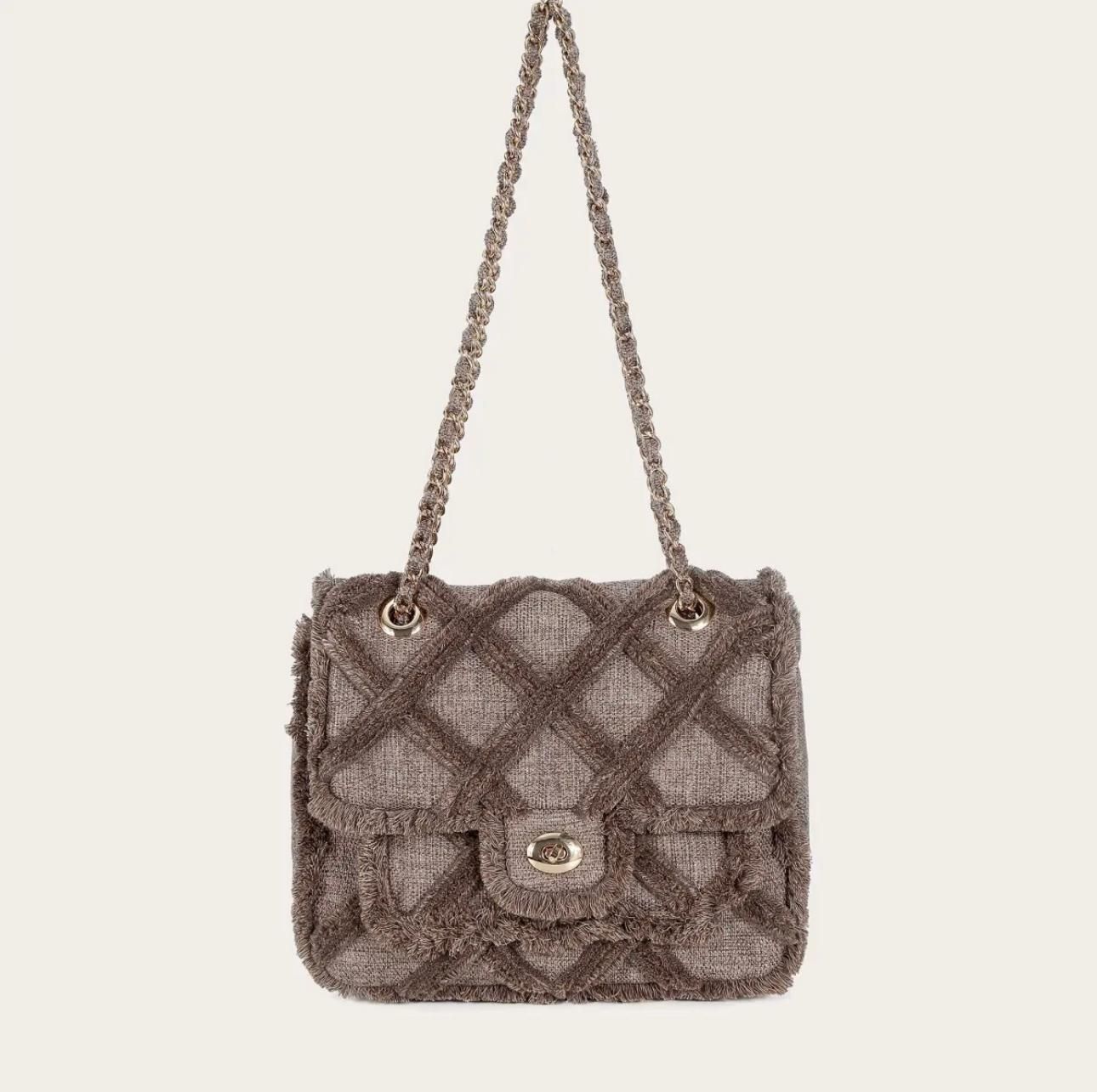 Sac à main taupe