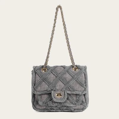 Sac à main gris