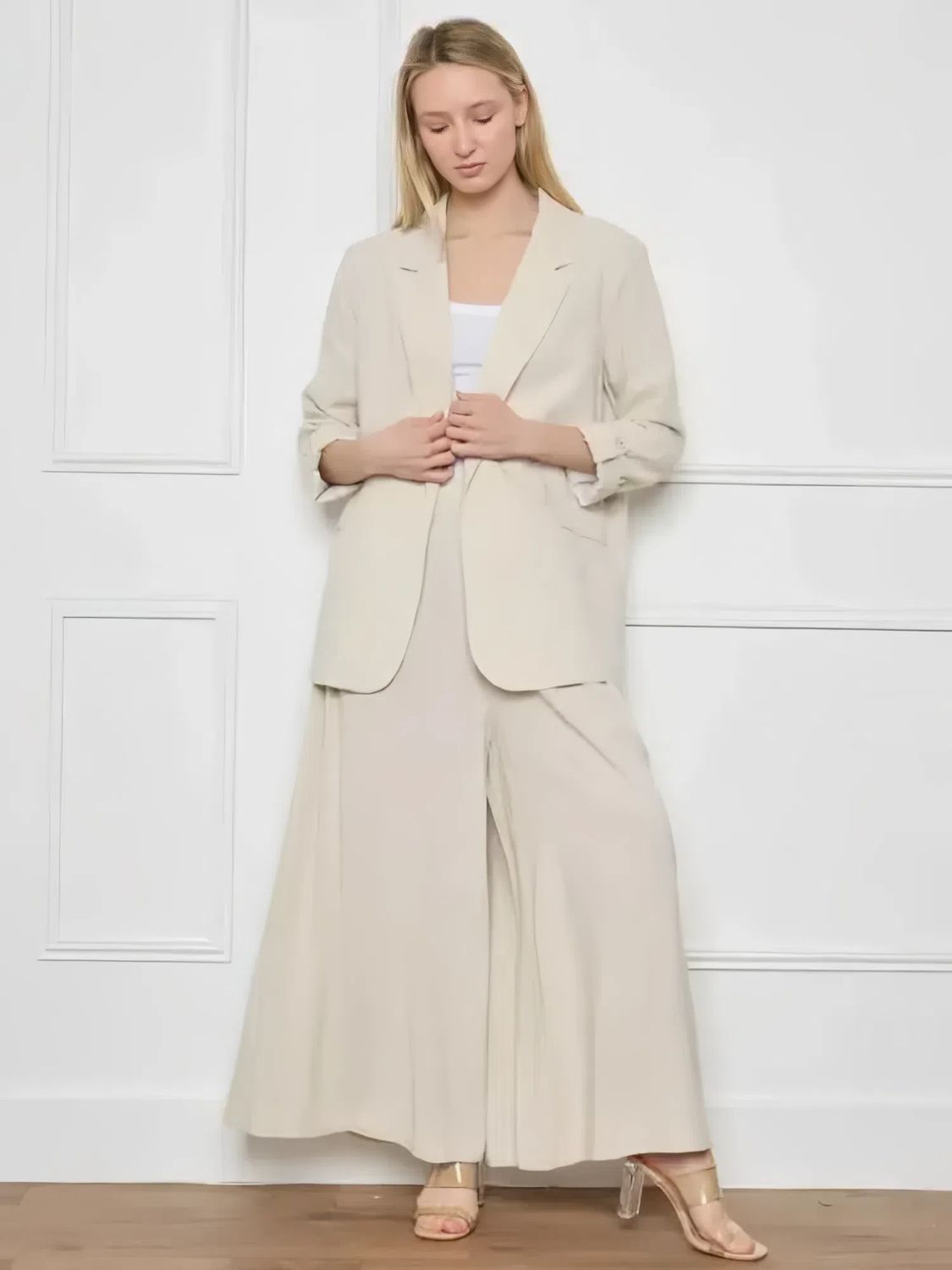 Jupe-Culotte Beige Élégante🌟