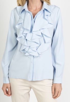 Chemise à volants élégante