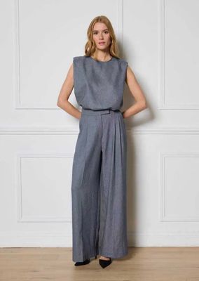 Haut structuré sans manches