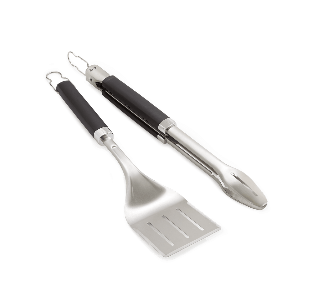 Weber Precision Barbecue Spatula and Tongs Set