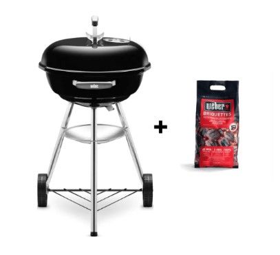 Compact Charcoal Grill 47 cm + 3kg Briquettes