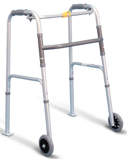 ONE BUTTON FOLDING WALKER