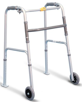 ONE BUTTON FOLDING WALKER