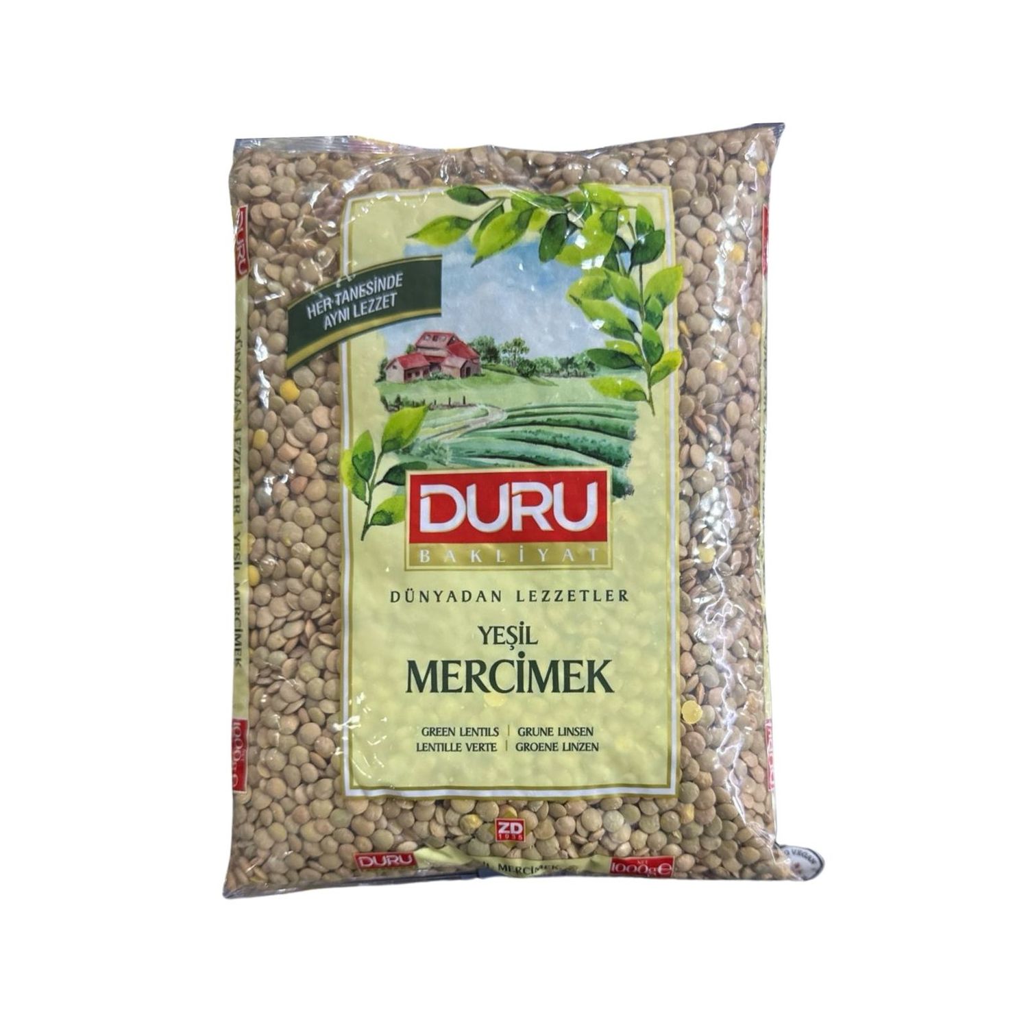 Duru Yeşil Mercimek 1000gr