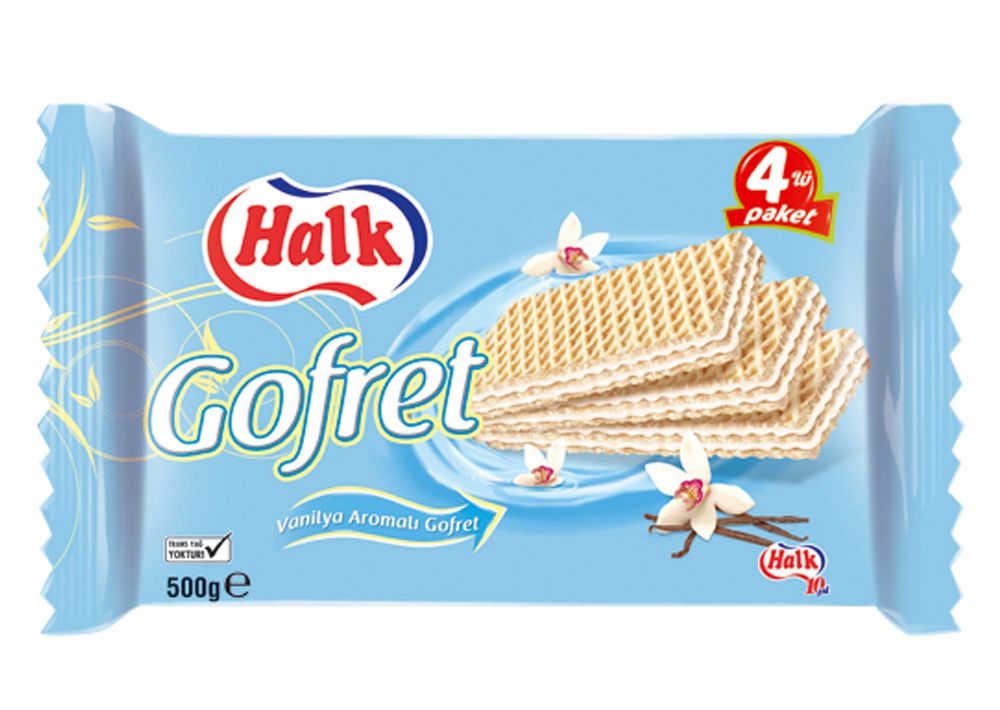 Halk Gofret Vanilyalı 500g