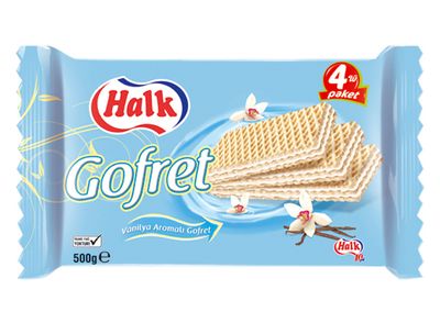 Halk Gofret Vanilyalı 500g