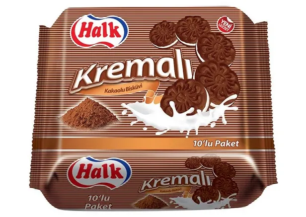 Halk Kremalı Bisküvi 10’lu Paket Kakaolu