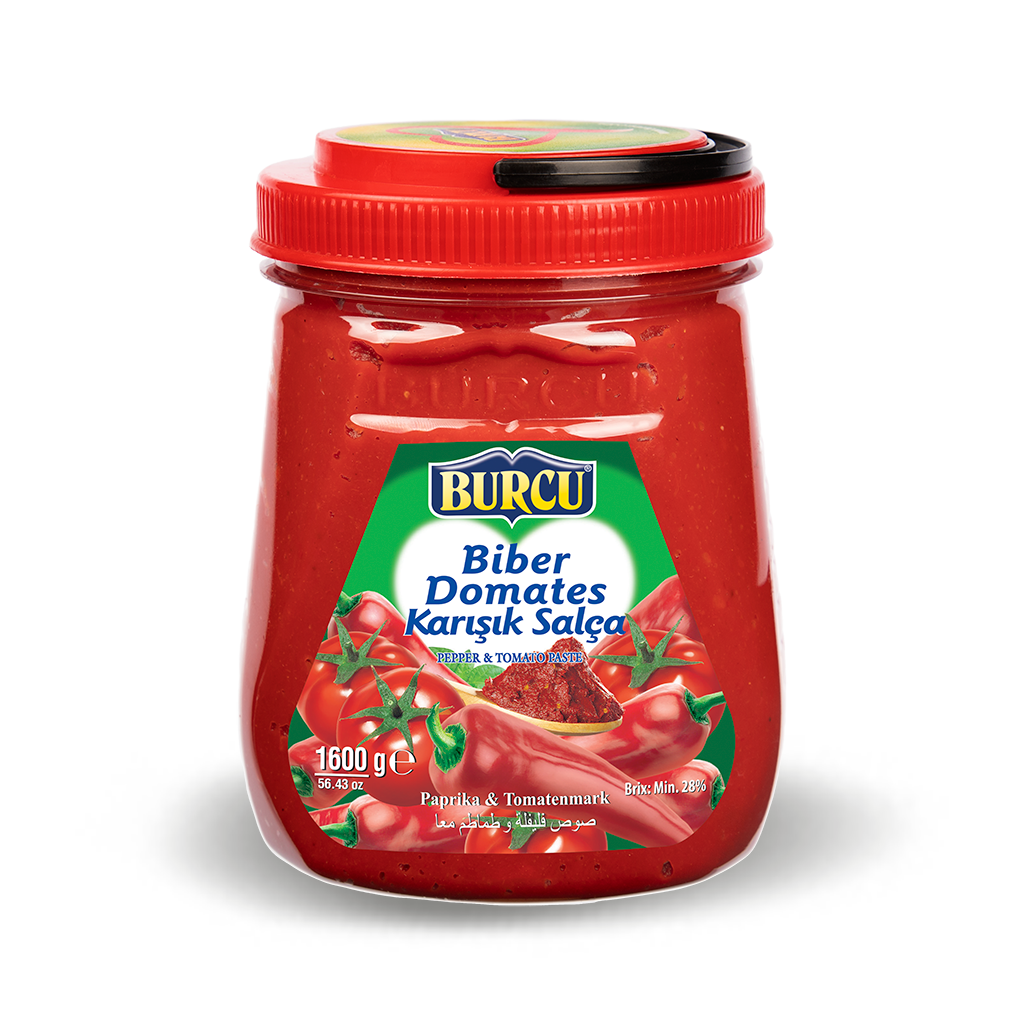 Burcu Salça Domates/Biber Karışık 1600g