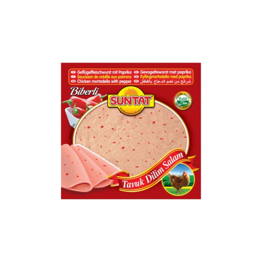 Suntat Biberli Tavuk/Hindi Dilim Salam 200g