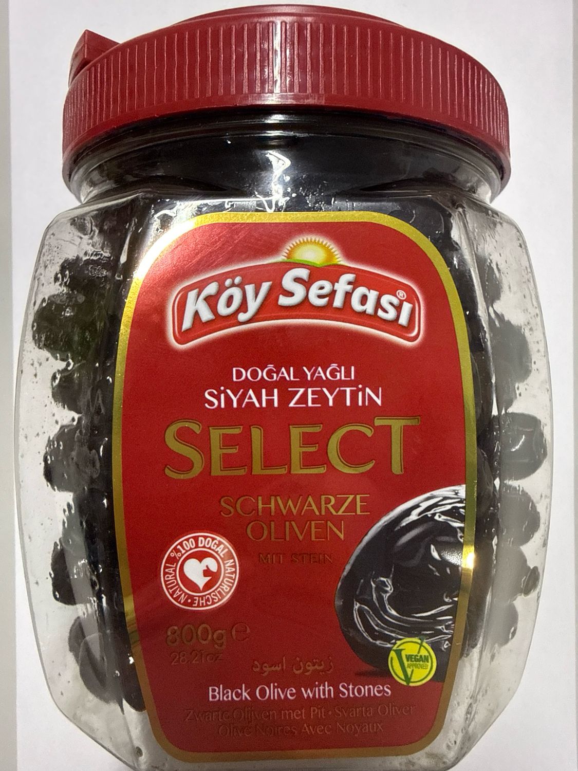 Köysefası Siyah Zeytin Select 800g