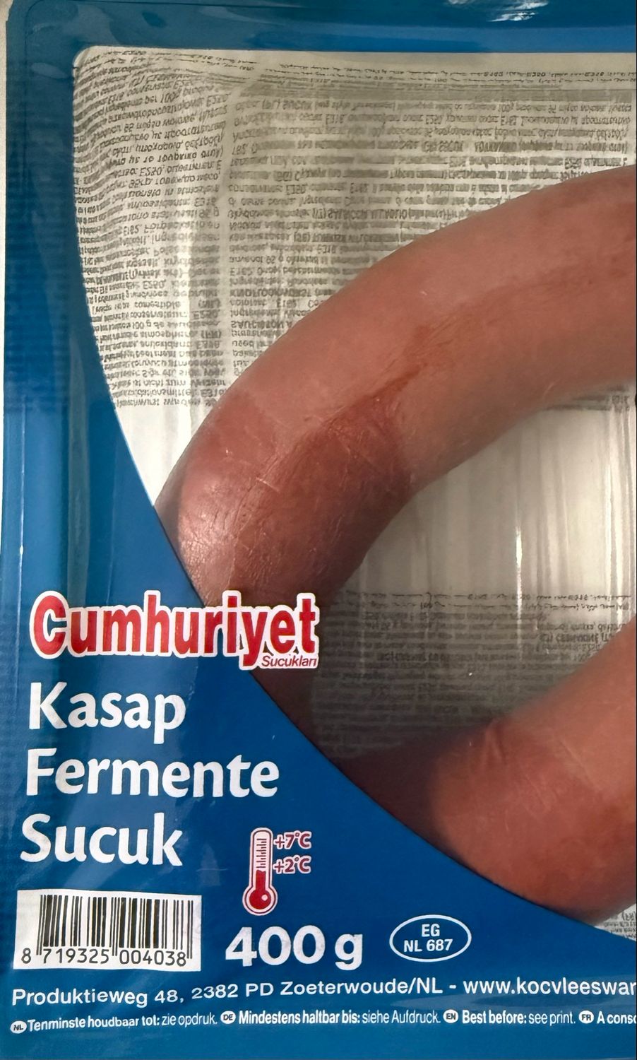 Cumhuriyet Kasap Sucuk 400g