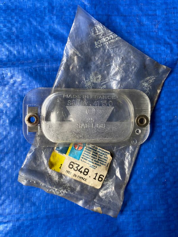Peugeot 404 Rear Number Plate Light Lens