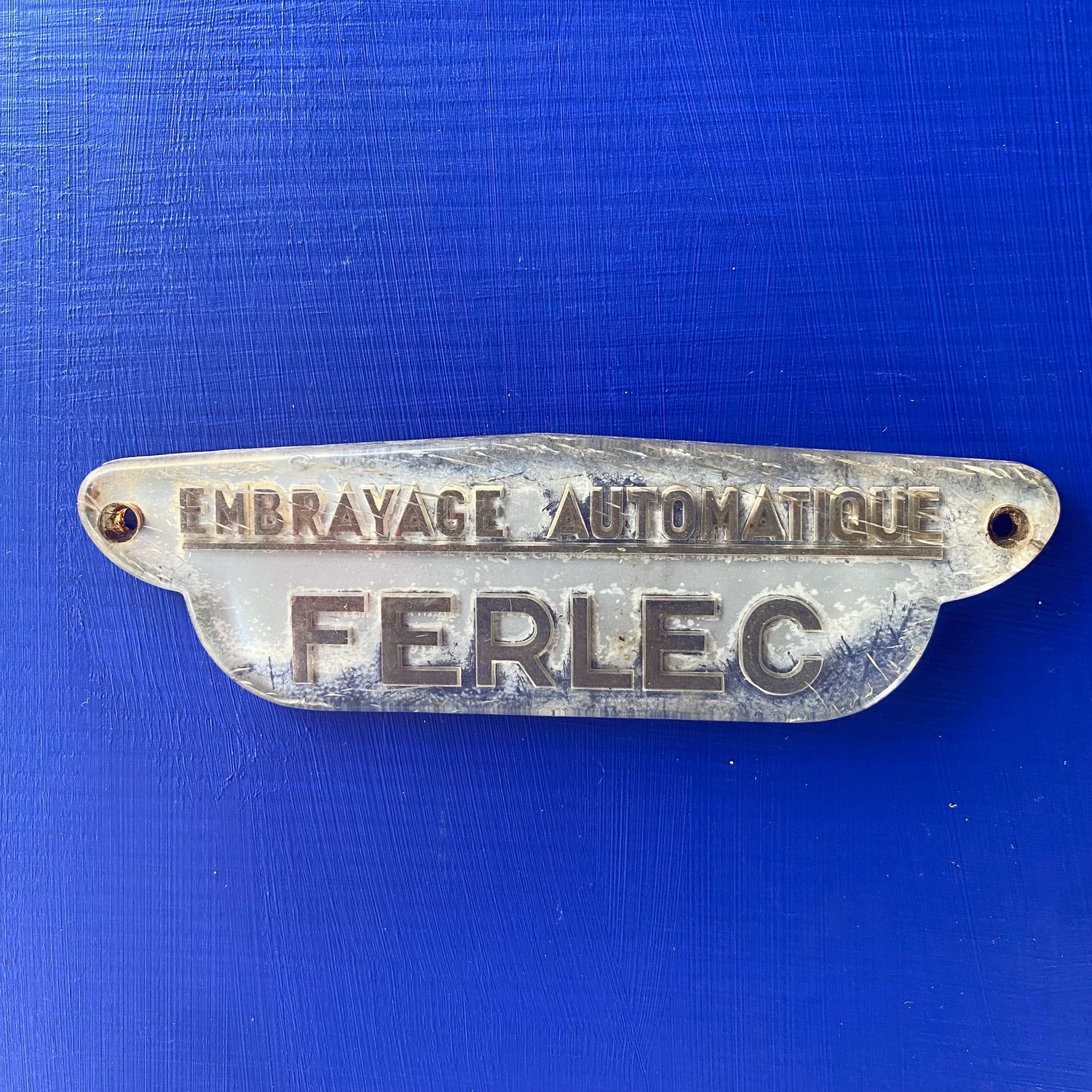 Peugeot 403 &#39;Ferlac&#39; Transmission Body Badge