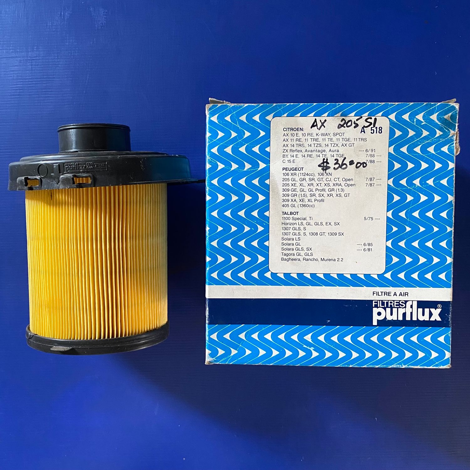 Peugeot 205 SI Air Filter Element