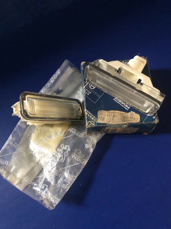 Peugeot 505 Rear No. Plate Lights x 2  1980 to 1985