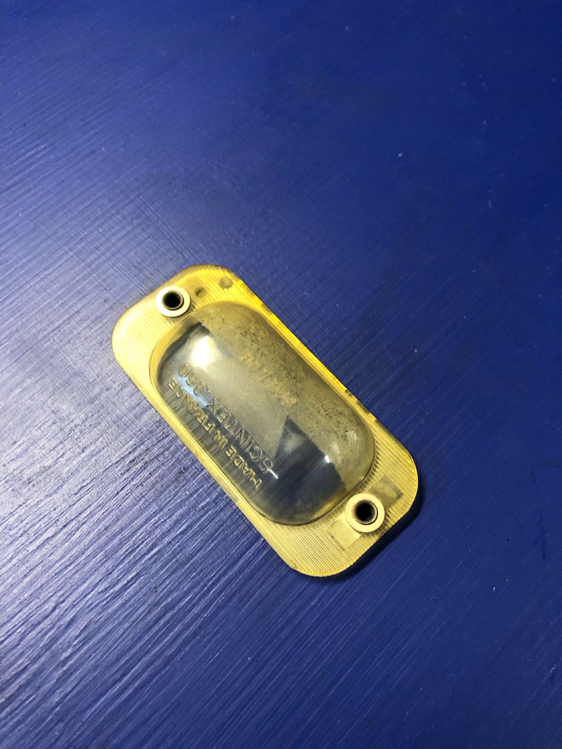 Peugeot 404 Late model,  rear no. plate Light Lens  used