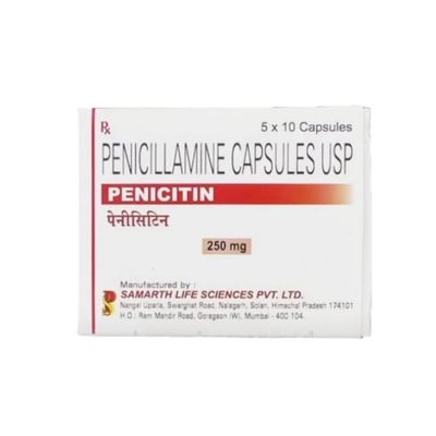 ​Penicillamine Capsules USP (Penicitin) 250 mg 100 capsules