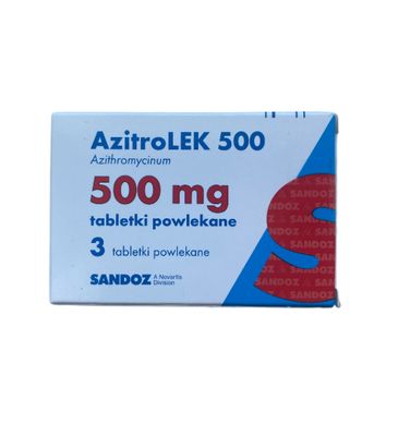 Azitrolek (Azimycin) 500 mg 3 tablets
