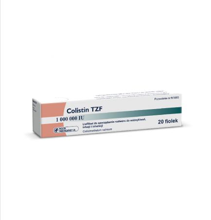 Colistin TZF 1,000,000 IU solution for injection 20 vials
