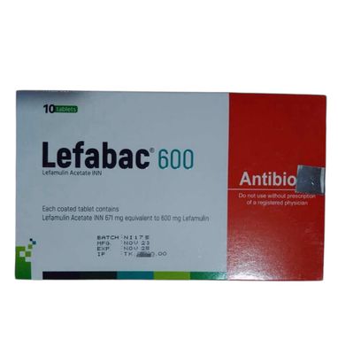 Lefamulin (Lefabac) 600 mg 10 tablets
