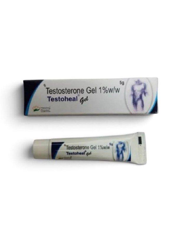 Testoheal Gel (Testosterone) 1% 5 g tube by Healing Pharma — product pack