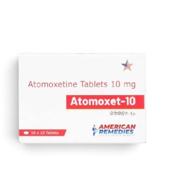 Atomoxet-10 (Atomoxetine) 10 mg, 100 tablets by American Remedies — product pack