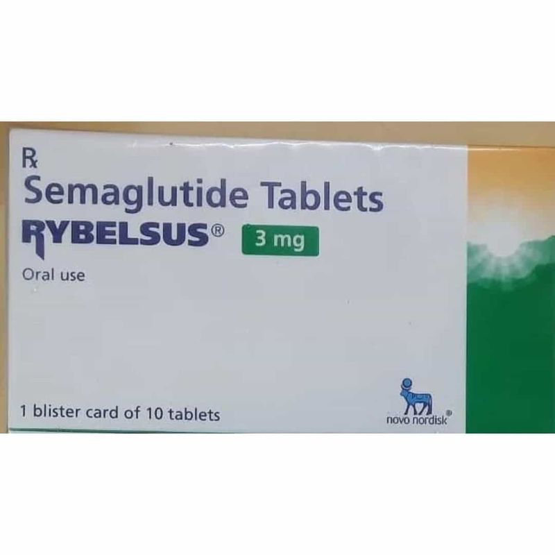 Rybelsus (Semaglutide) 3 mg, 10 tablets by Novo Nordisk — product pack