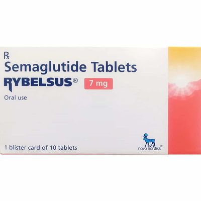 Rybelsus (Semaglutide) 7 mg, 10 tablets by Novo Nordisk — product pack