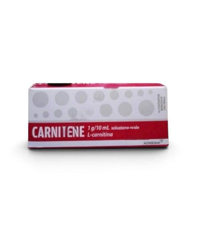 Carnitene (Levocarnitine) 1 g/10 mL oral solution by Alfasigma — product pack