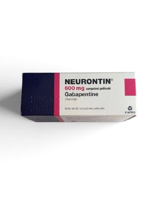 Neurontin (Gabapentin) 600 mg 90 film-coated tablets by Viatris — product pack