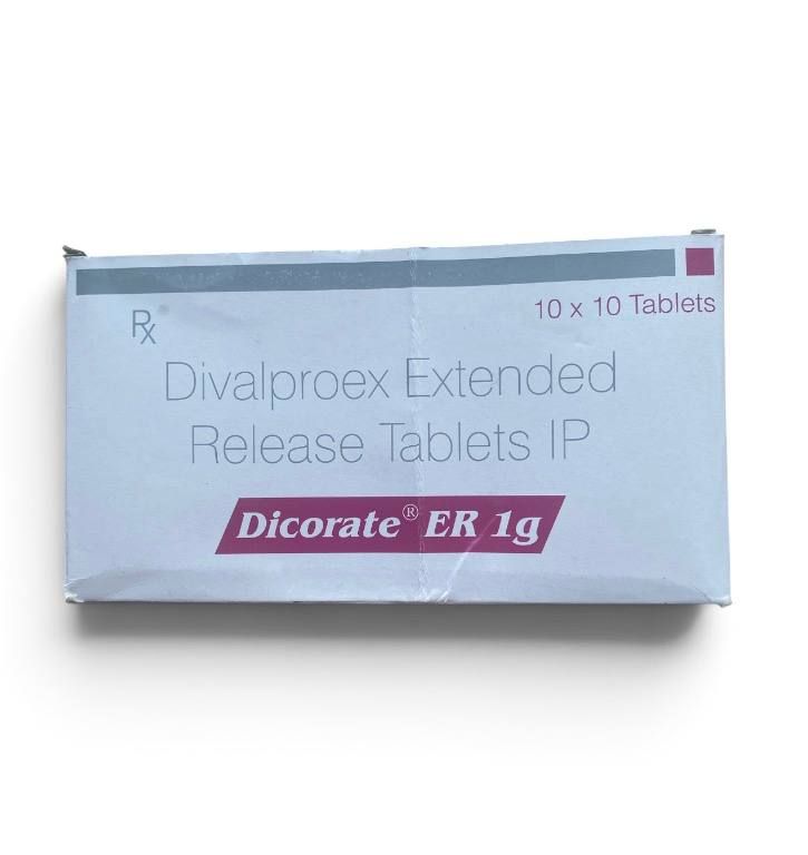 Dicorate ER 1g 1000 mg divalproex sodium extended-release tablets by Sun Pharmaceutical Industries - product pack