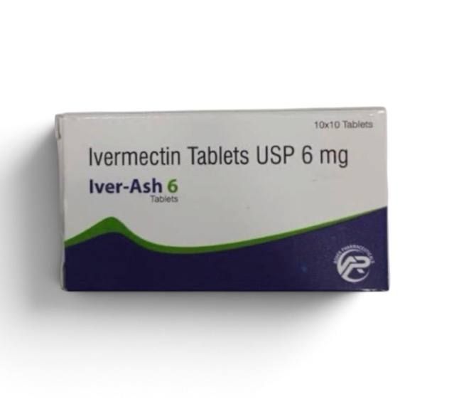Iver-Ash 6 (Ivermectin) 6 mg 100 tablets by Asher Pharma — product pack