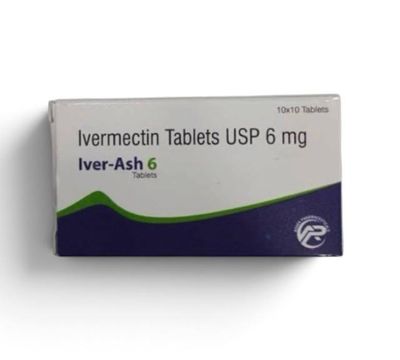 Iver-Ash 6 (Ivermectin) 6 mg 100 tablets by Asher Pharma — product pack