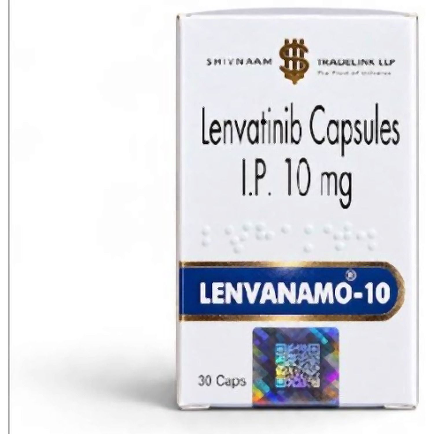 Lenvanamo-10 (Lenvatinib) 10 mg capsules 30 capsules by Shivnaam Tradelink LLP — product pack