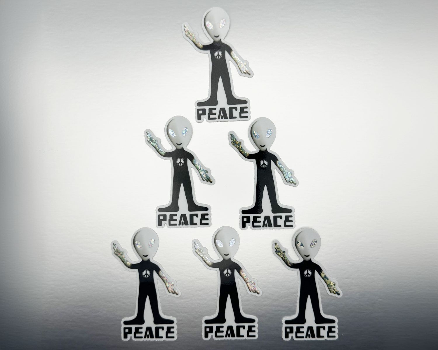 Roxie the Alien Glitter Sticker 6pk (Stickers Only)