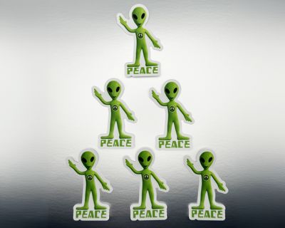 George the Alien Sticker 6pk (Stickers Only)